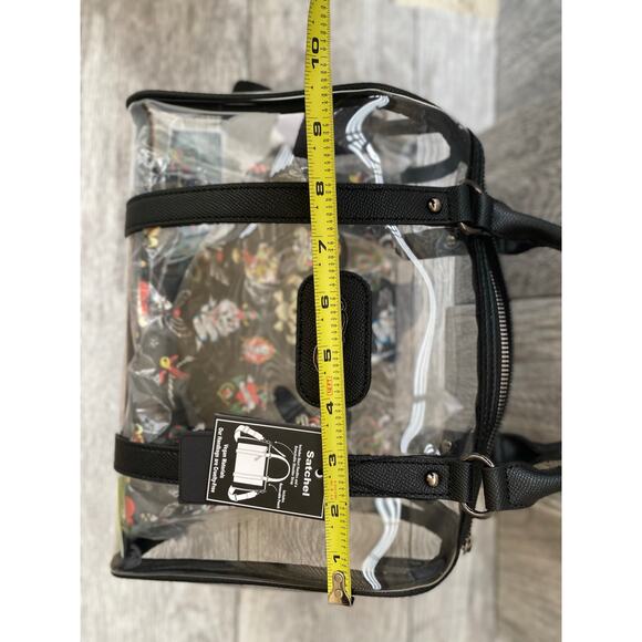Ed Hardy Tattoo Belt & Clear Satchel Set | Rockabilly Style, Vegan, Size 42 - Picture 6 of 10